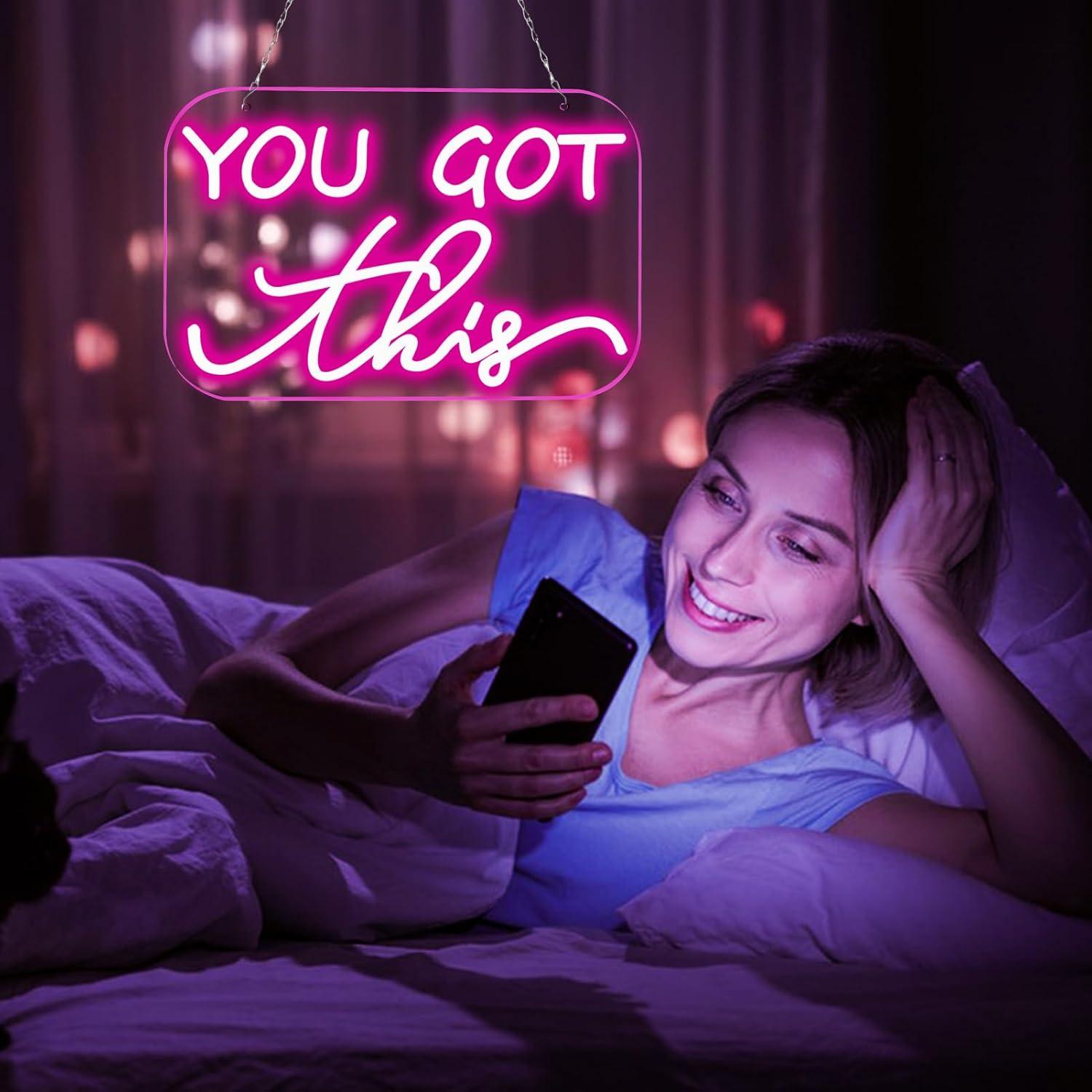 You Got This Neon Sign USB Dim - đánh giá và giá Home Gym Neon Sign