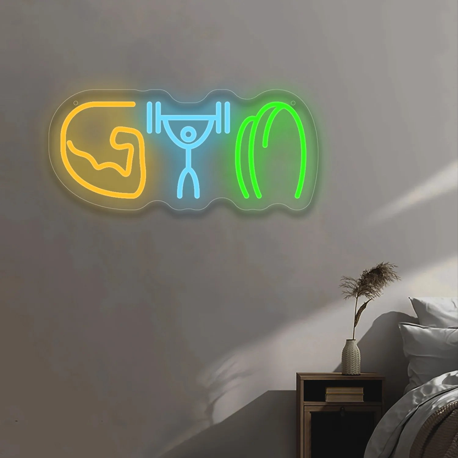 Gym Neon Sign Weightlifting Mu - đánh giá và giá Home Gym Neon Sign